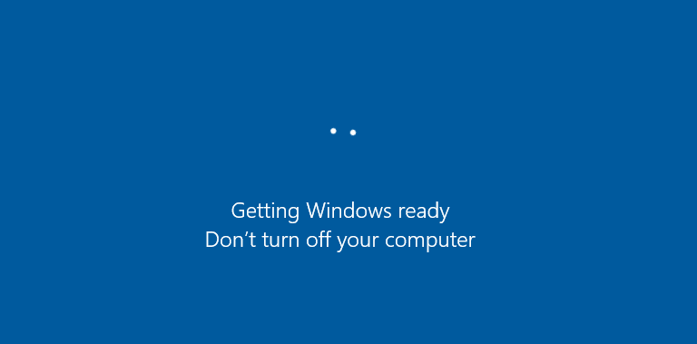 You can now check whether the Windows 10 stuck in loop getting Windows ready issue is solved.