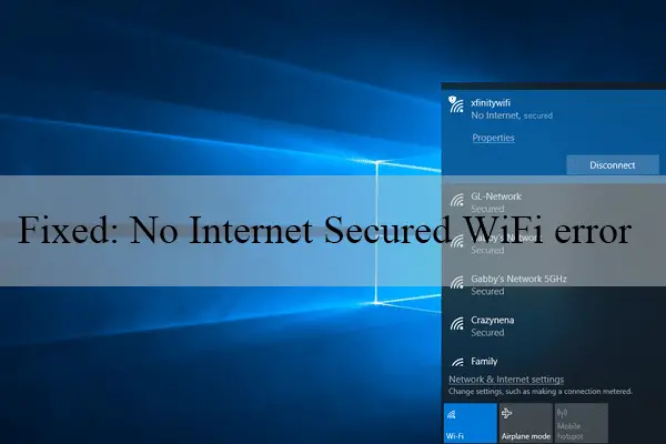 No Internet, secured