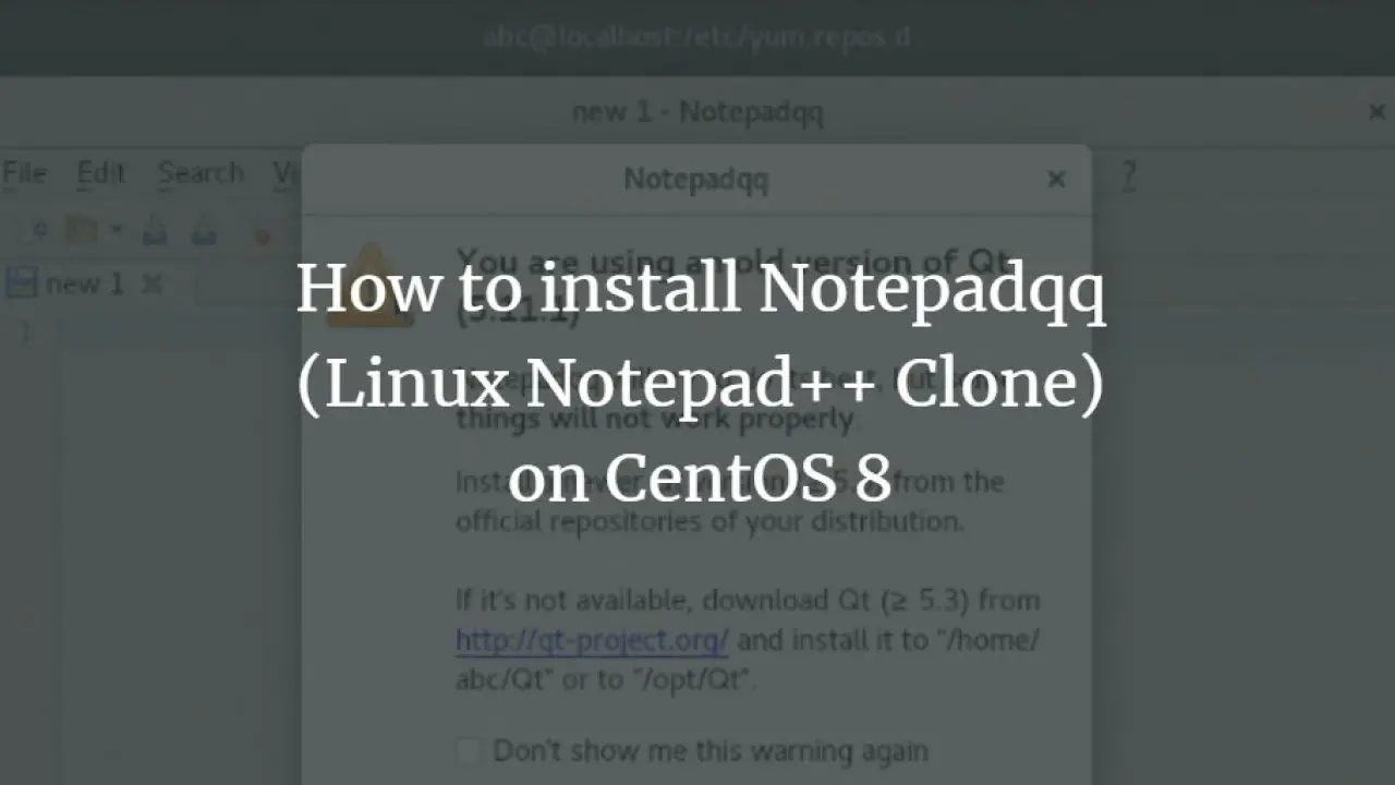 How to Install Notepadqq on CentOS